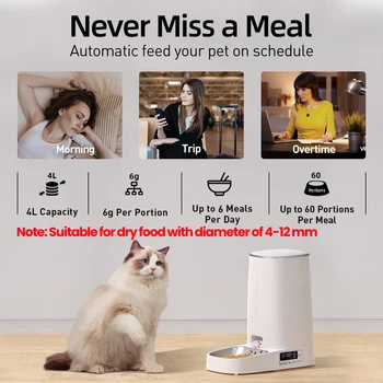 Alternative view of ROJECO 4L Automatic Pet Feeder