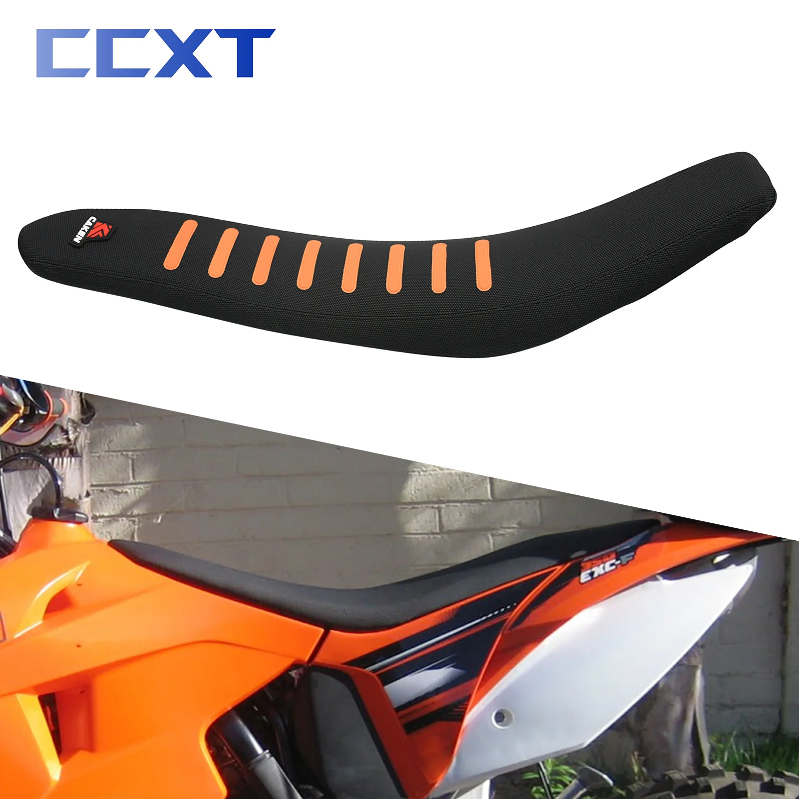 Motocross Seat Cushion Dirt Bike Diamond Pattern Non slip Seat Saddles For KTM 125500 EXC EXCF