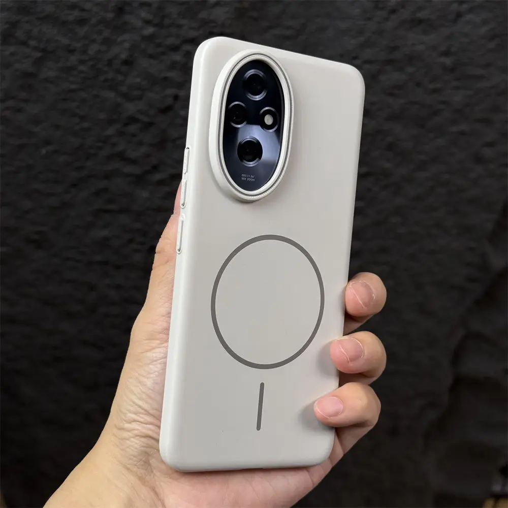 Simple and Soft Magnetic Drop-Proof Case with Skin-Friendly PC Cover
