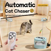 Pet Running Interactive Indoor Cat Toy Automatic/Remote DIY Speed Adjustable Wheeled Exercise for Cats/Dogs Simulating Hunting 1