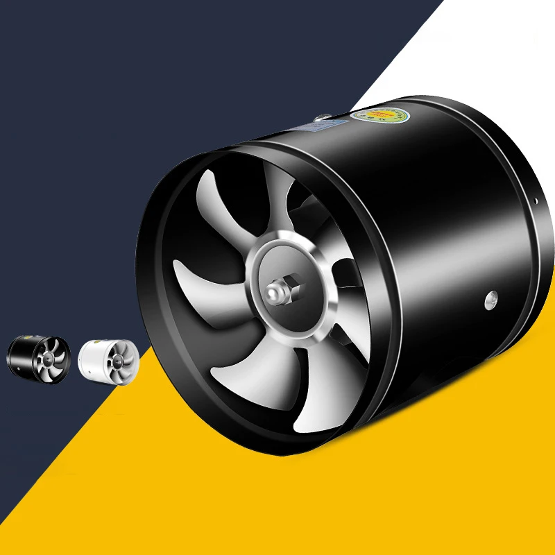 4''6''7'' Pipe Exhaust Fan Air Ventilator Metal Pipe Ventilation Exhaust Fan Mini Extractor Bathroom Toilet Wall Duct