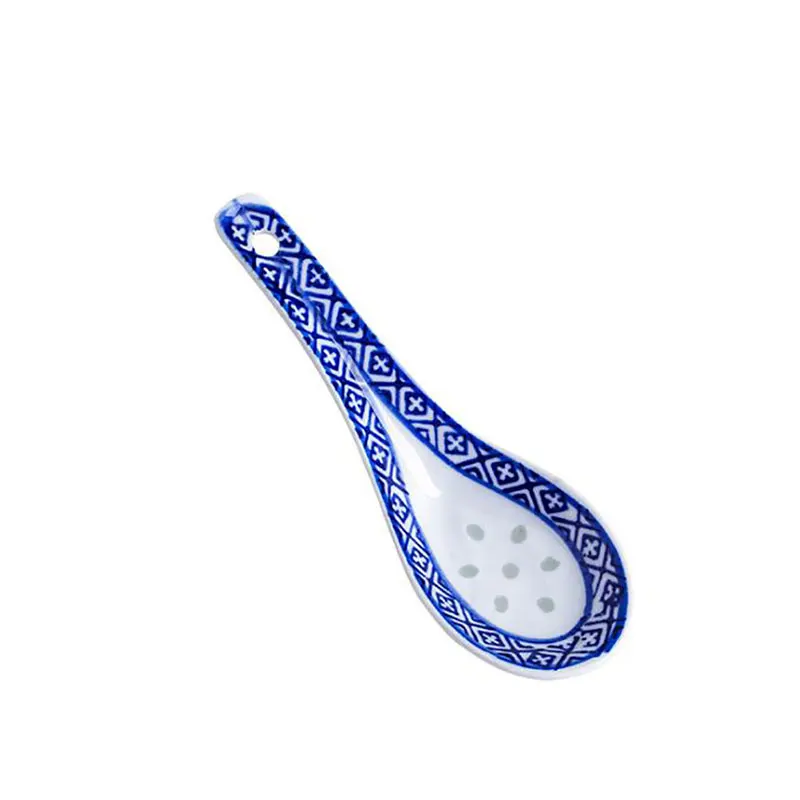 Description Picture 5 of item1pcs Ceramic Spoon China Soup Spoon Stir Soup Spoons for Soup And Rice Kitchen Tableware Dining Bar Tool