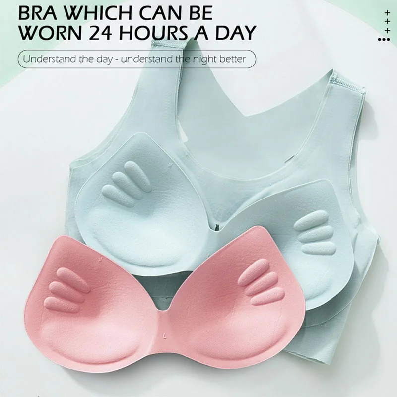 Seamless Bras for Women Front Closure Wire Free Bralette Sport Gather Butterfly Beauty Back Bras Vest Underwear Brassiere Mujer - Image 6