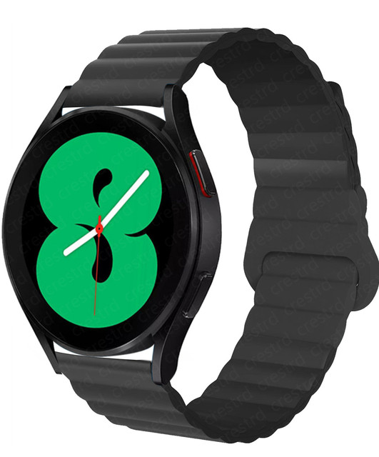 22mm Band for samsung galaxy watch 4/classic 46mm 42mm/active 2/3 Magnetic Silicone bracelet Huawei watch gt 2/3/Pro strap