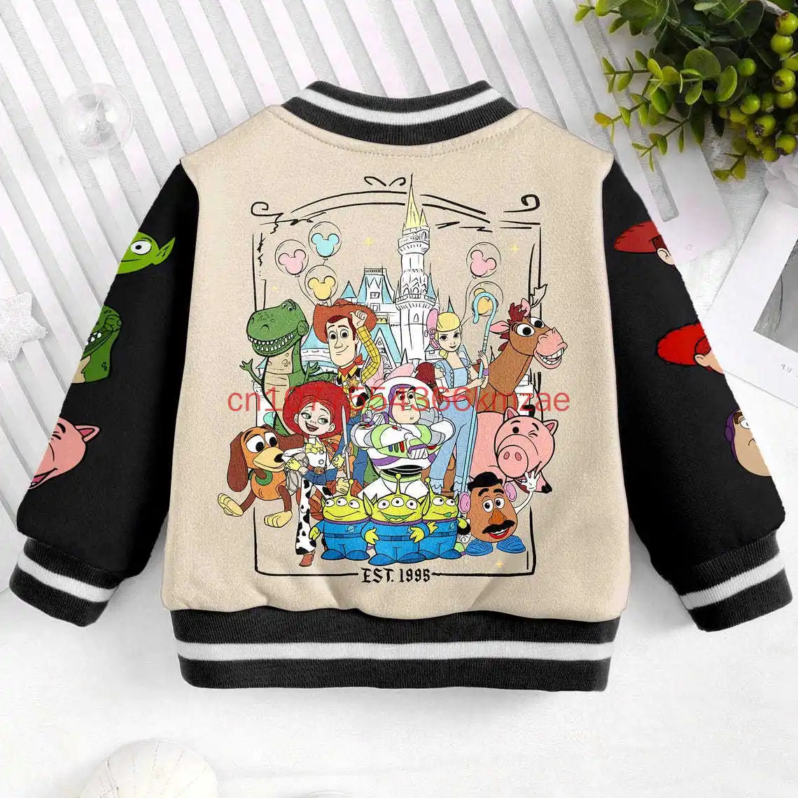 Cartoon Toy Story Baseball Jacket Printed Spring/Summer Boys Girls Casual Comfort Chunky Cardigan Kids Fashion Baseball Jacket