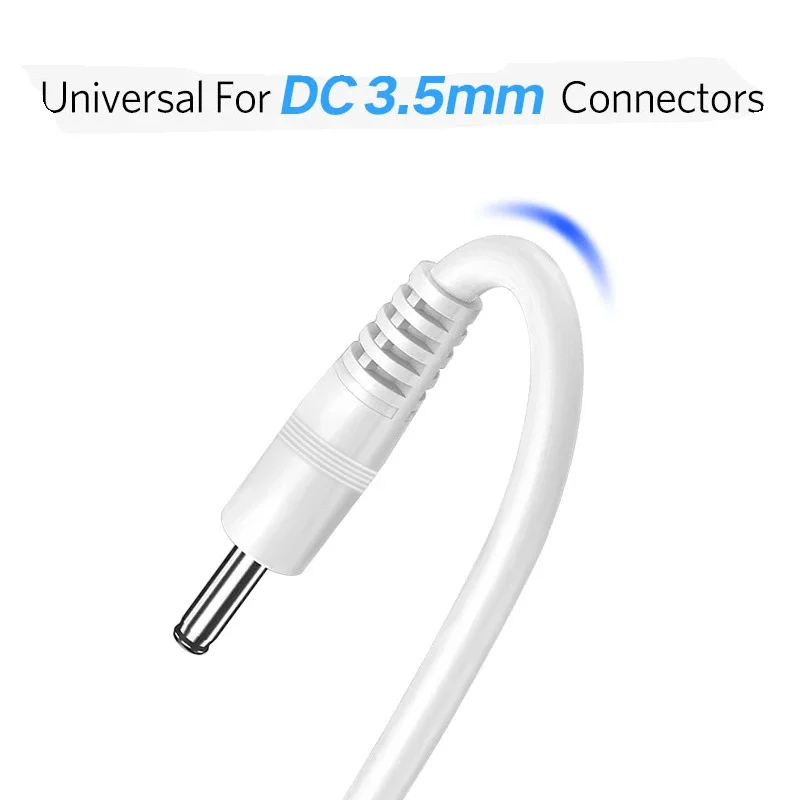 Charging Cable, USB Charging Cable 3.5mm USB To DC 3.5mm Power 5V Charger Barrel Cord Connector for USB Fan Lamp Round Hole Adapter