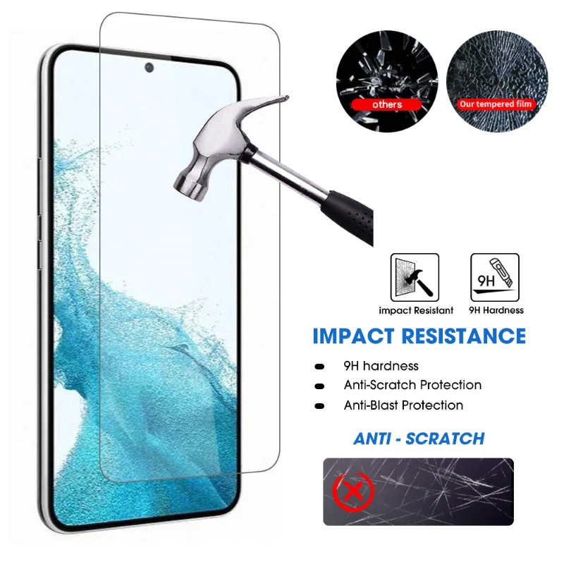 For Samsung Galaxy S23 5G Screen Protector Fingerprint Unlock Protective Film Anti-scratch Tempered Glass for Galaxy S23 S23Plus