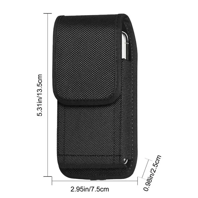 Mobile Phone Waist Bag Men Women Small Nylon Cell Phone Holster Storage Waist Fanny Pack Purse With Belt Loops Bum Bag 4 Size 6