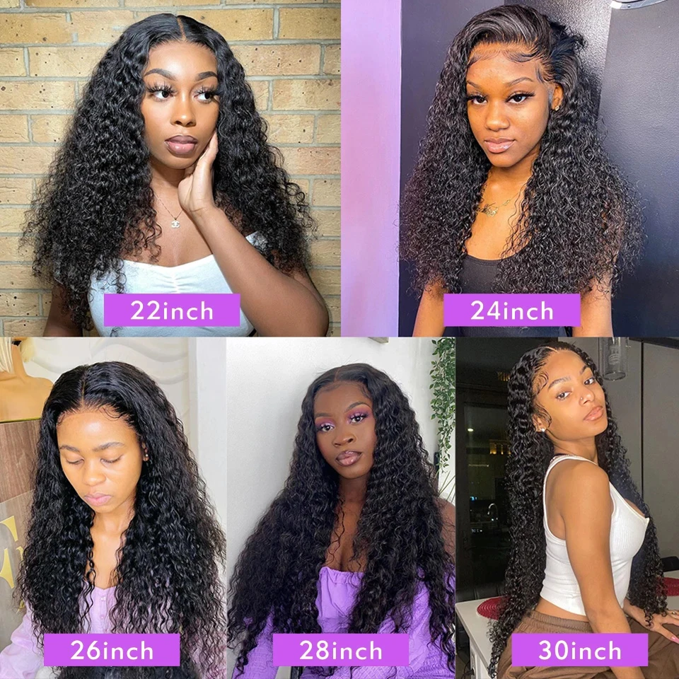 Human Hair Bundles Deep Wave Bundles 1/3/4 Bundles Virgin Deep Curly Human Hair Extensions Natural Hair Water Wave 28 30 32 Inch For Women