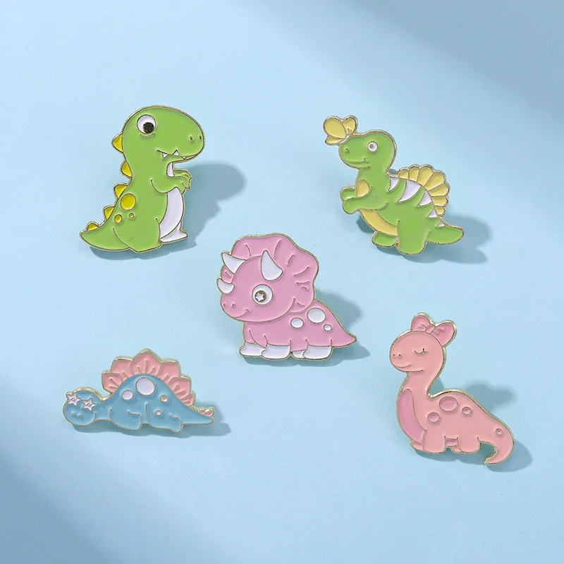 Trex cactus dinossauro sem internet jogo broche pinos esmalte metal  emblemas lapela pino broches jaquetas moda jóias acessórios - AliExpress