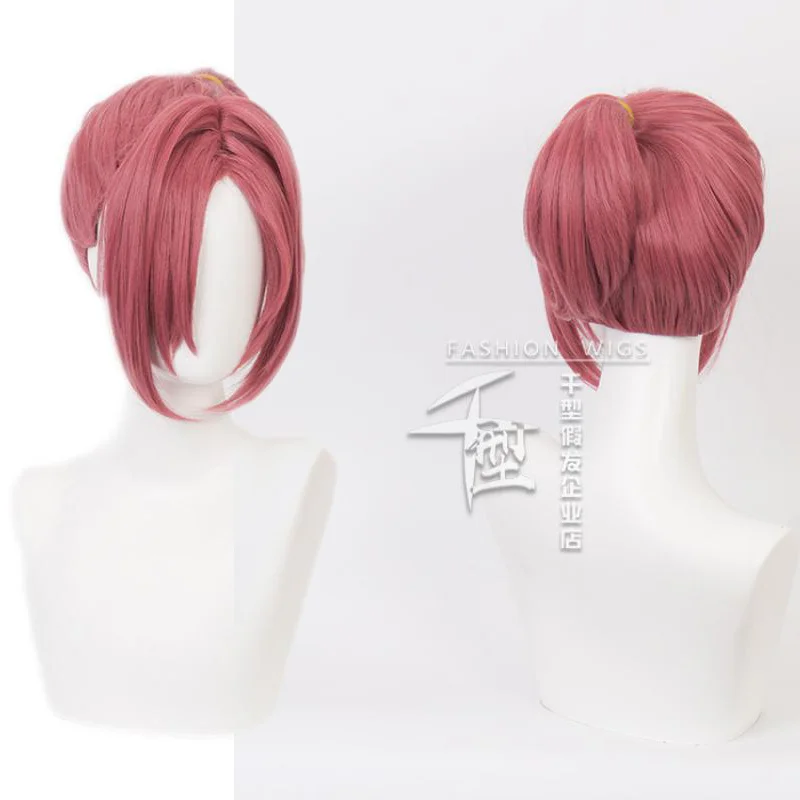 

Anime Toilet-Bound Hanako-Kun Mitsuba Cosplay Wig Pink Short Hair Heat Resistant Synthetic Halloween Party Accessories Props