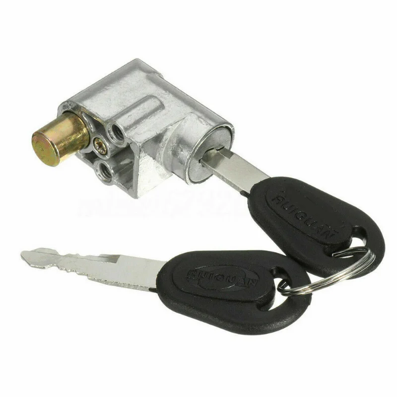Battery Safety Pack Box Lock 1pc W/2 Key Ignition Lock Metal For Motorcycle Electric EBike Scooter 70g
