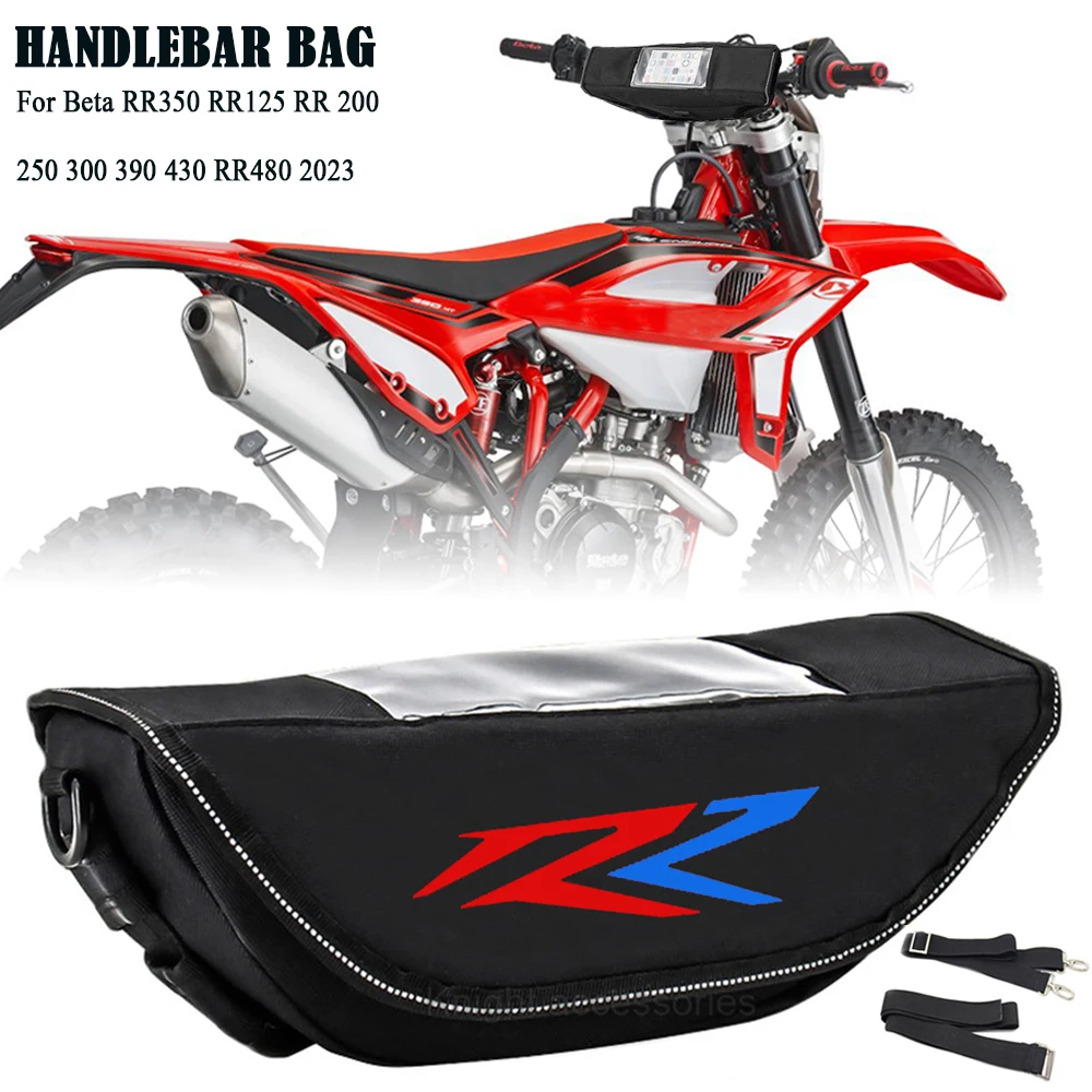 

For Beta RR350 RR125 RR 200 250 300 390 430 RR480 2023 Motorcycle Handlebar bag waterproof handlebar travel navigation bag