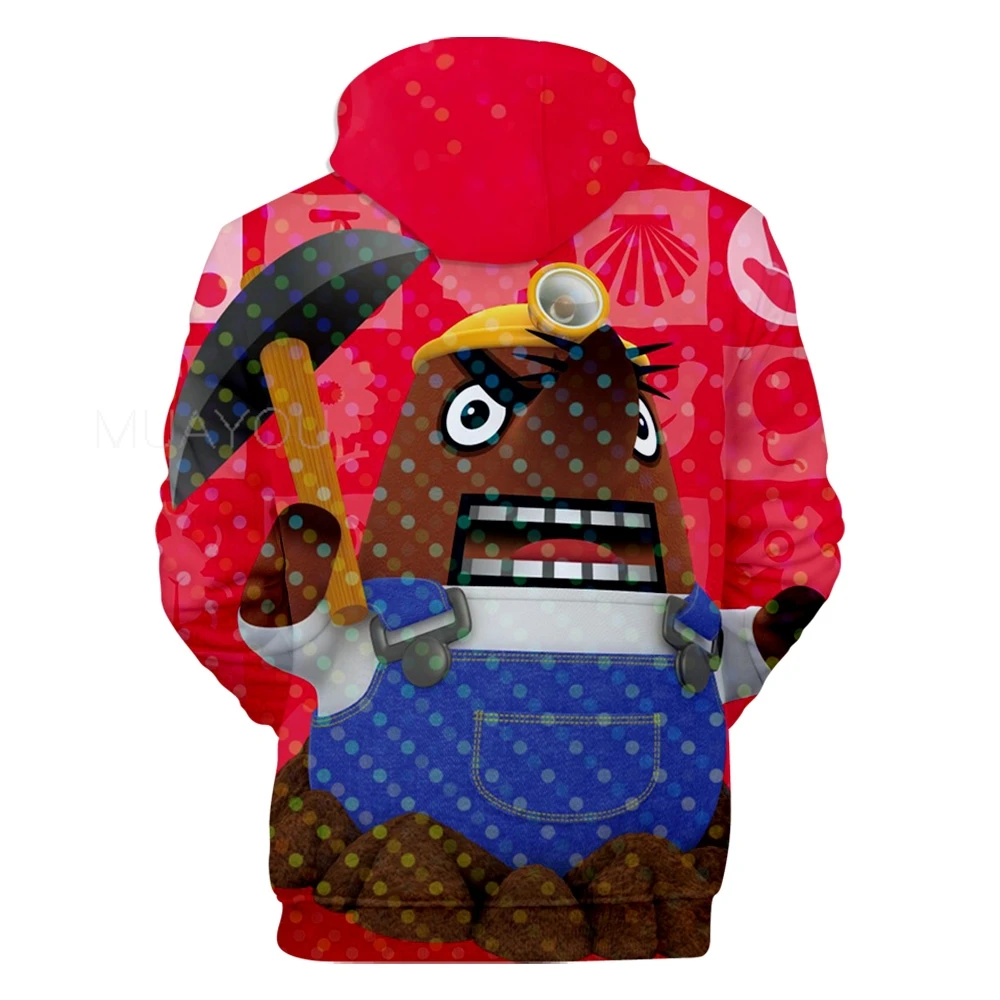 Hoodies men Animal Crossing 3D Sweatshirts Women pullover Cartoon Game Harajuku Funny Student's Hooded Spring/Autumn Tops