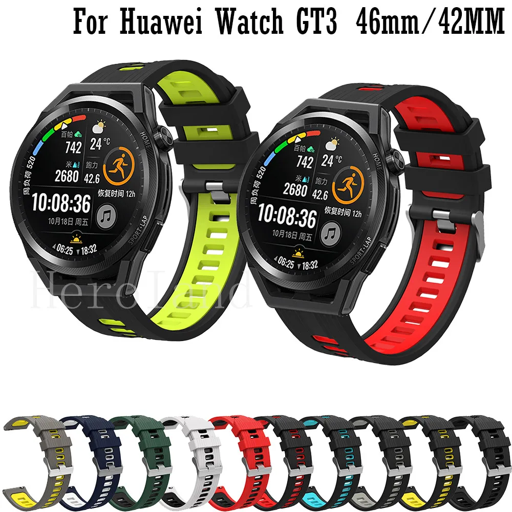 

Watchband Silicone For Huawei Watch GT 4 3 2 46mm 42mm Strap For Garmin Venu 3 2 Plus Smart Wristbands Bracelet 20mm 22mm Band