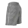Summer Board Shorts Black White Houndstooth Sports Fitness Retro Print Board Short Pants Vintage Quick Dry Swimming Trunks 4