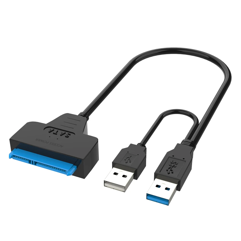 USB 3.0 3 To USB 3.0 Adapter Up To 6 Gbps Support 2.5 Inches External HDD SSD Hard Drive 22 III Cable