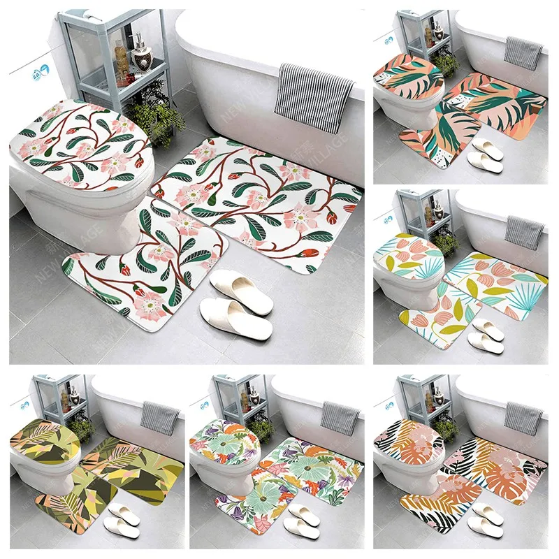 Anti-slip Bath Mat Bathroom Small Rug Shower Mat Decorative Absorbent Foot Entrance Bathtub toilet rug Morandi Nordic letter