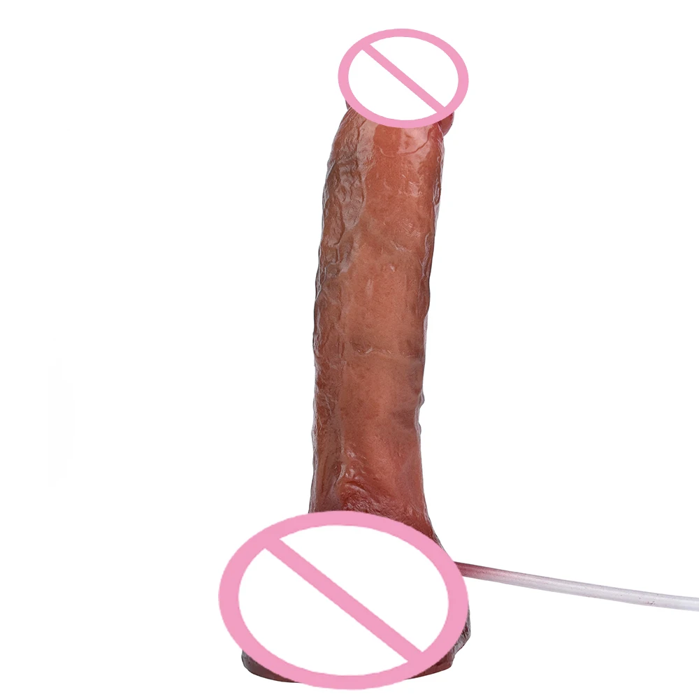 Lifelike Squirting Penis Silicone Ejaculation Large Realistic Dildo With Sucker Skin Touch Anal Sex Toys For Women