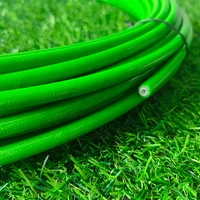 รถจักรยานยนต์ AN3สีเขียวท่อเบรคจักรยานคลัตช์เบรกสแตนเลสถักสายน้ำมันสายเบรคไฮดรอลิกสากล1ม. ~ 10ม. 5