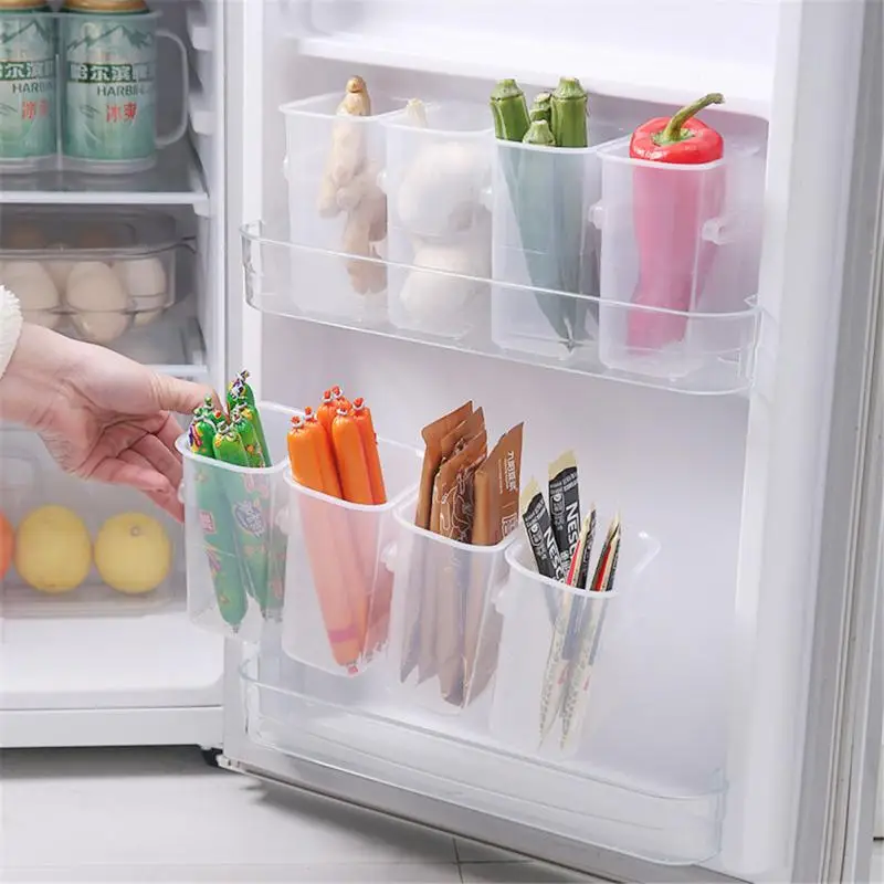 

Refrigerator side door special storage box food classification box vegetable storage multi-function storage box rack