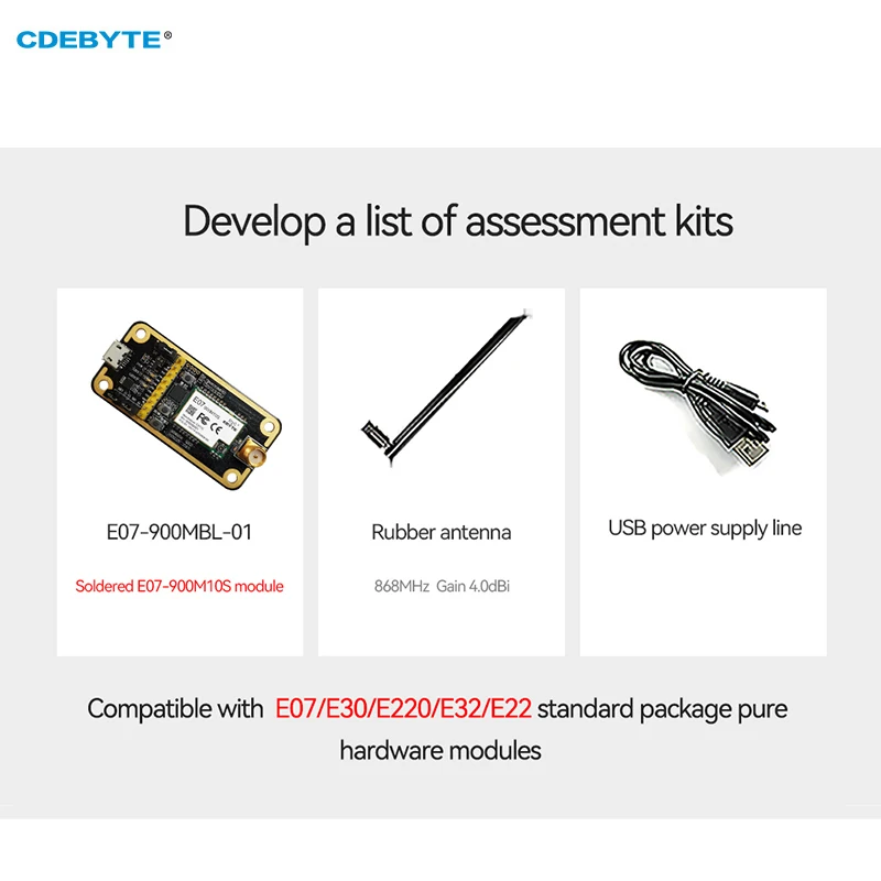 Wireless Module CC1101 868MHz 915MHz Development Kit Ebyte E07-900MBL-01 Soldered E07-900M10S Compatible with E07/E30/E220/E32/E22 IoT