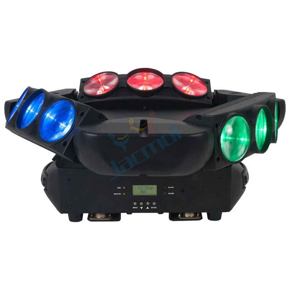 Large Size Spider Mobile Lighting 9pcs*12w LED Triangle Spider Moving Head Light  Beam Dj Light For Disco Club Event