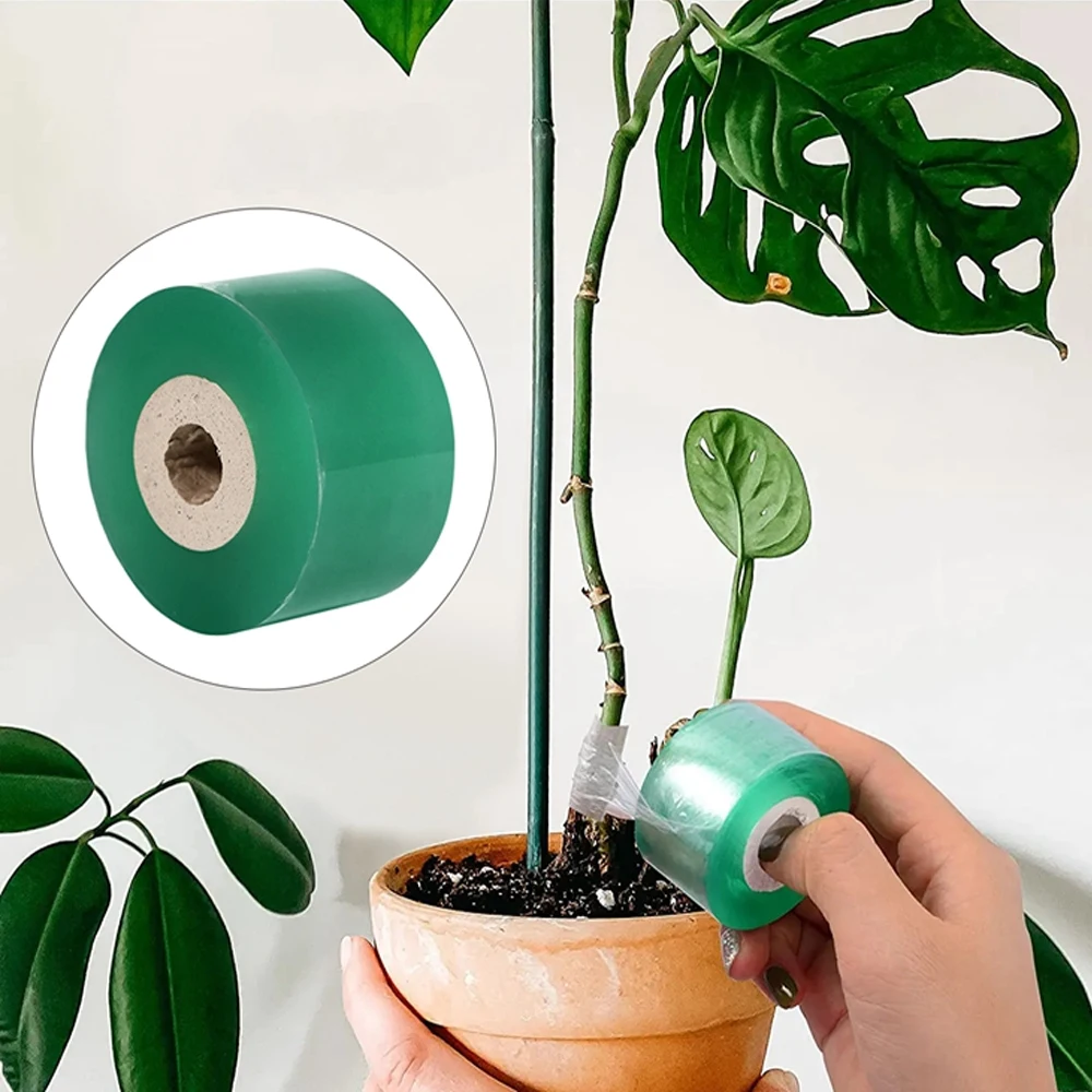Grafting Tape 1 Roll PE Grafting Tape Film Self Adhesive Garden Tree Plant Seedling Vine Tomato Grafting Accessories Stretchable 2mm 3mm Width