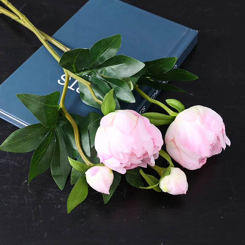 1Pc Artificial Flowers Bouquet Beautiful Silk Peony Wedding Home Table Decor Arrange Fake Plants Valentine's Day Present Cheap | Дом и сад