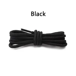 Premium Round Shoelaces for Footwear - Versatile and Durable Options for All Shoe Types (Black)