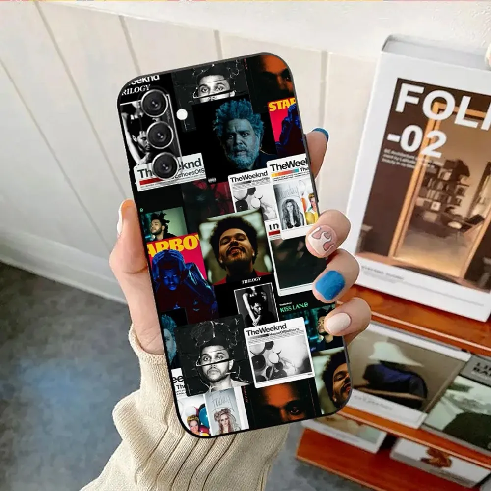 W-Weeknd Soft Black Phone Case - Sleek and Stylish Protection