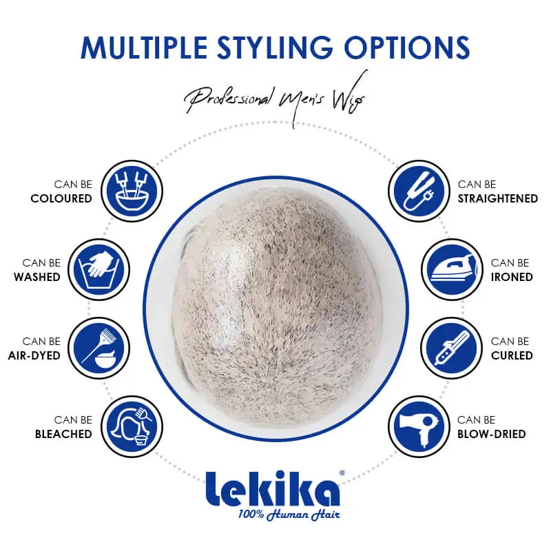 Human hair toupee Men Prosthesis 0.12-0.14mm Full Skin Man Wig 100% Human Hair System Unit Capillary Prosthesis