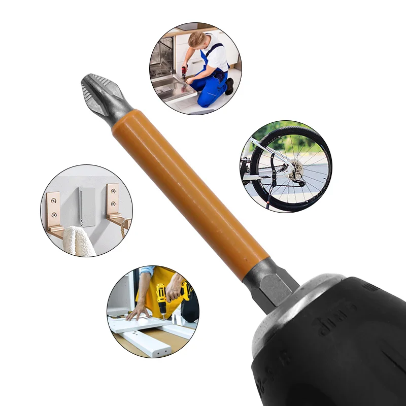 Magnetic Hex Shank Anti Slip Long Reach Electric Screwdriver Bits Precision PH2 Single Phillips/Cross Head Power Tools