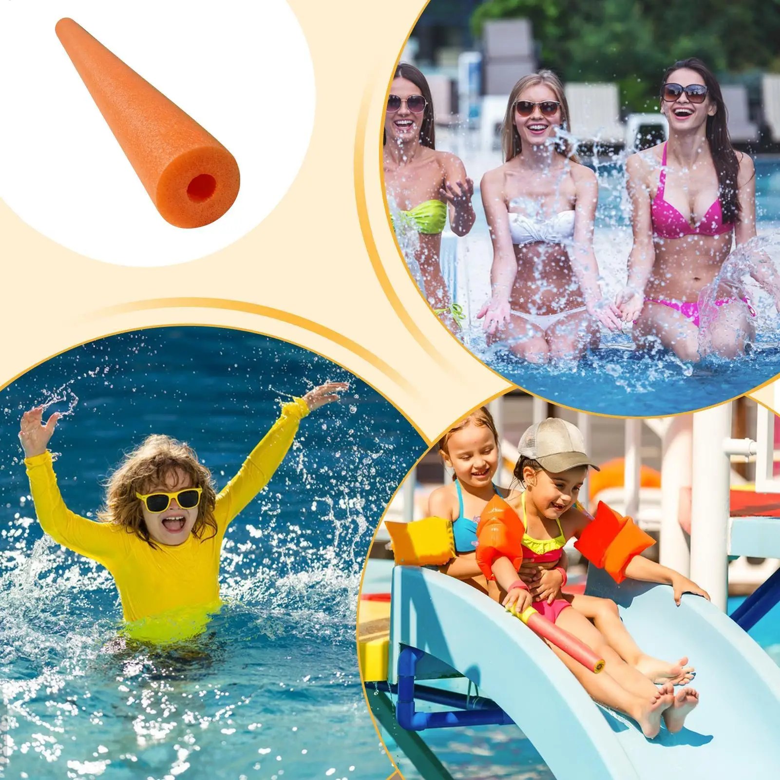 Noodles Pool Foam Wasser-Nudeln für den Pool, lang, hohl, weich, schwimmfähig, sicher, einfach zu verwenden, für Strand, Fluss, Entspannung im Wasser – Detail 4