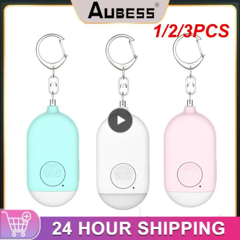 

1/2/3PCS Self Defense Alarm 130dB Safety Scream Personal Alarm Keychain Emergency Alarm with LED Lights for Kid Girl Elderly