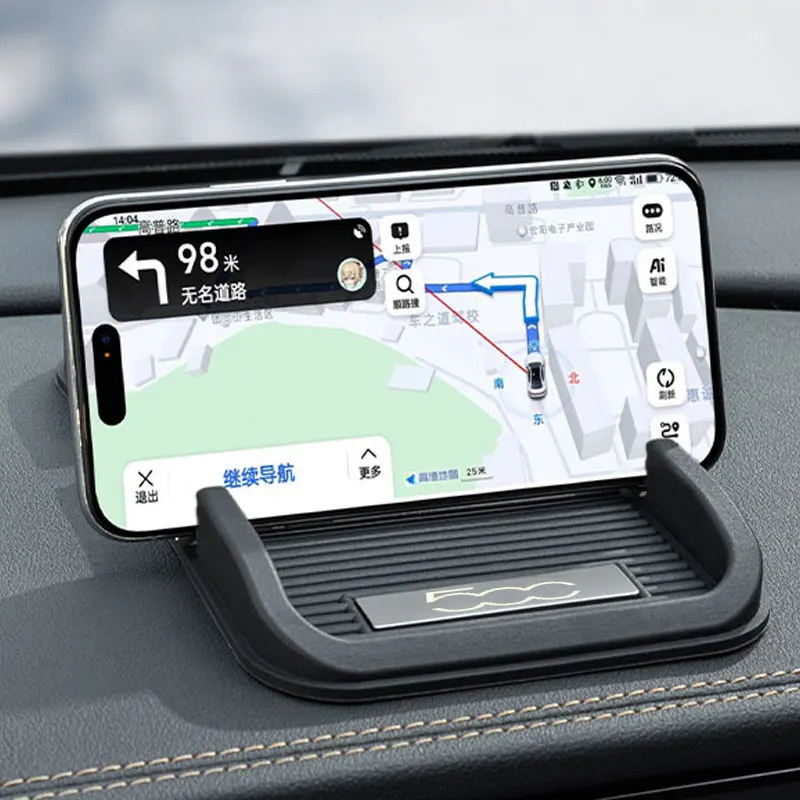 Car Dashboard Non Slip Grip Sticky Pad Phone Holder Mat Anti-skid Silicone Mat for FIAT 500 Universal