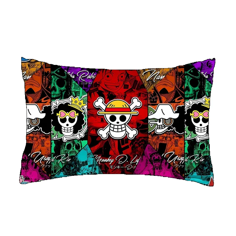 One Piece Luffy Zoro Cartoon Print Pillowcase