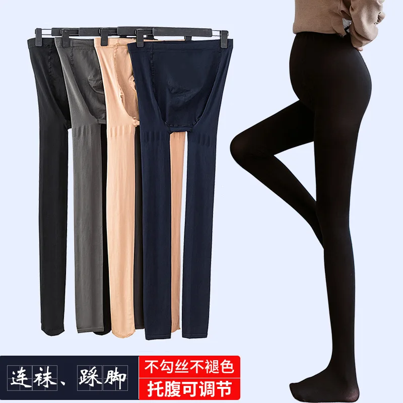 Pregnant women's stockings, belly pants, bottoming pants, spring and autumn socks, pregnant women's leggings baby girl skirt pants girls pants kids leggings children clothing spring autumn cotton leggings