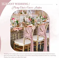 10-100Pcs Terracotta Chair Sashes for Wedding Chair Covers Cheesecloth Chair Bow Sashes Chair Ribbons for Party Ceremony 7x98In 5