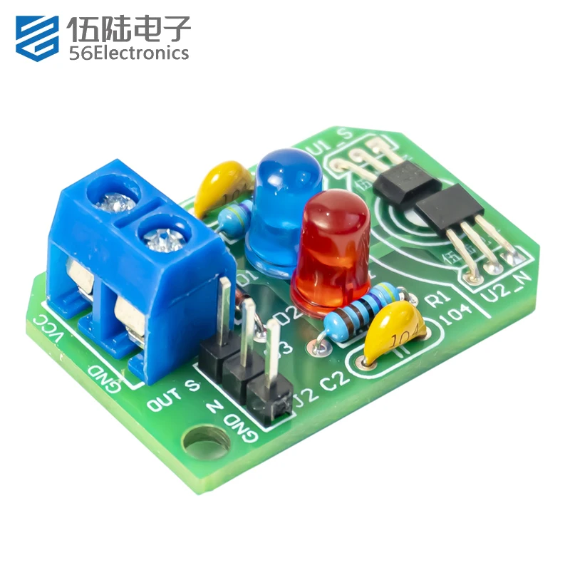 Hall Sensor Magnetic Detection Pole Resolver DIY Kit Electronic Components Assembly and Soldering Boards electronic kit