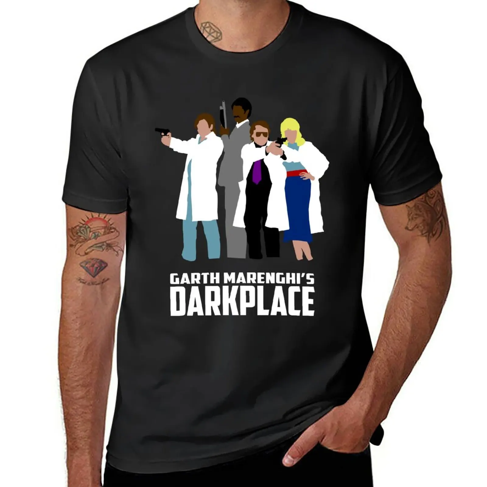 

New Darkplace T-Shirt summer top boys white t shirts mens graphic t-shirts pack