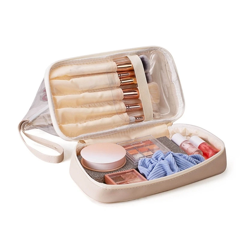 Practical Multi compartment PVC Makeup Bag Storage for Beauty Lovers