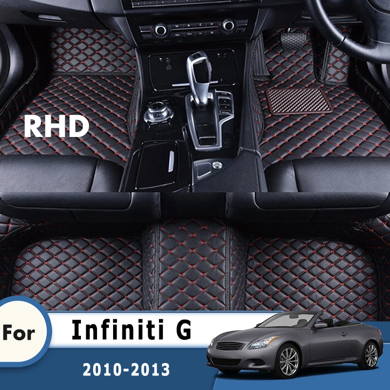 

RHD Car Floor Mats For Infiniti G 2013 2012 2011 2010 Carpets Floorlines Automobiles Auto Parts Interior Protect Rugs Pedals