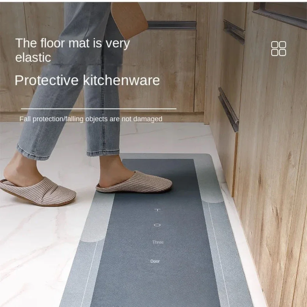 Non-Slip Diatomite Mat Kitchen Long Carpet Super Absorbent Floor Mats Entrance Doormat Carpets for Living Room