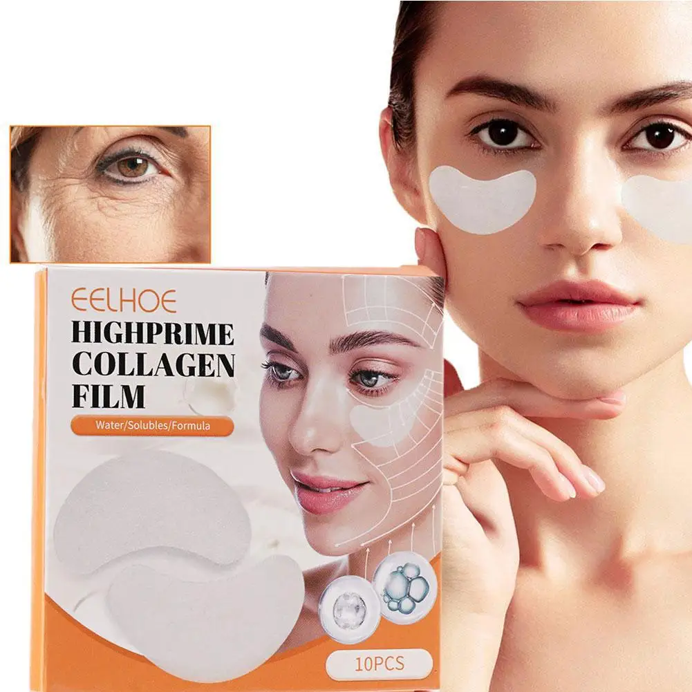 

5pairs Collagen Eye Mask Anti-aging Smoothing Fine Patches Film Moisturizing Collagen Hyaluronic And Acid Soluble Wrinkles New
