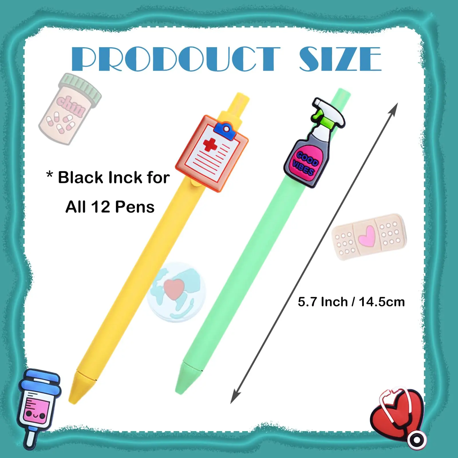 Ballpoint Pen 12Pcs Nurse