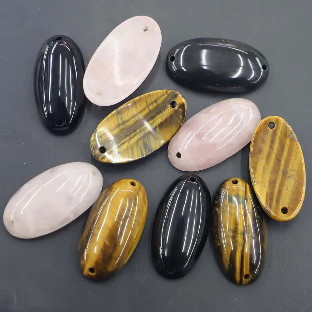 High Quality Natural Multicolor Stone Hand Bracelet Necklace Pendant Charm DIY Fashion Making Jewelry Accessories Wholesale 6Pcs
