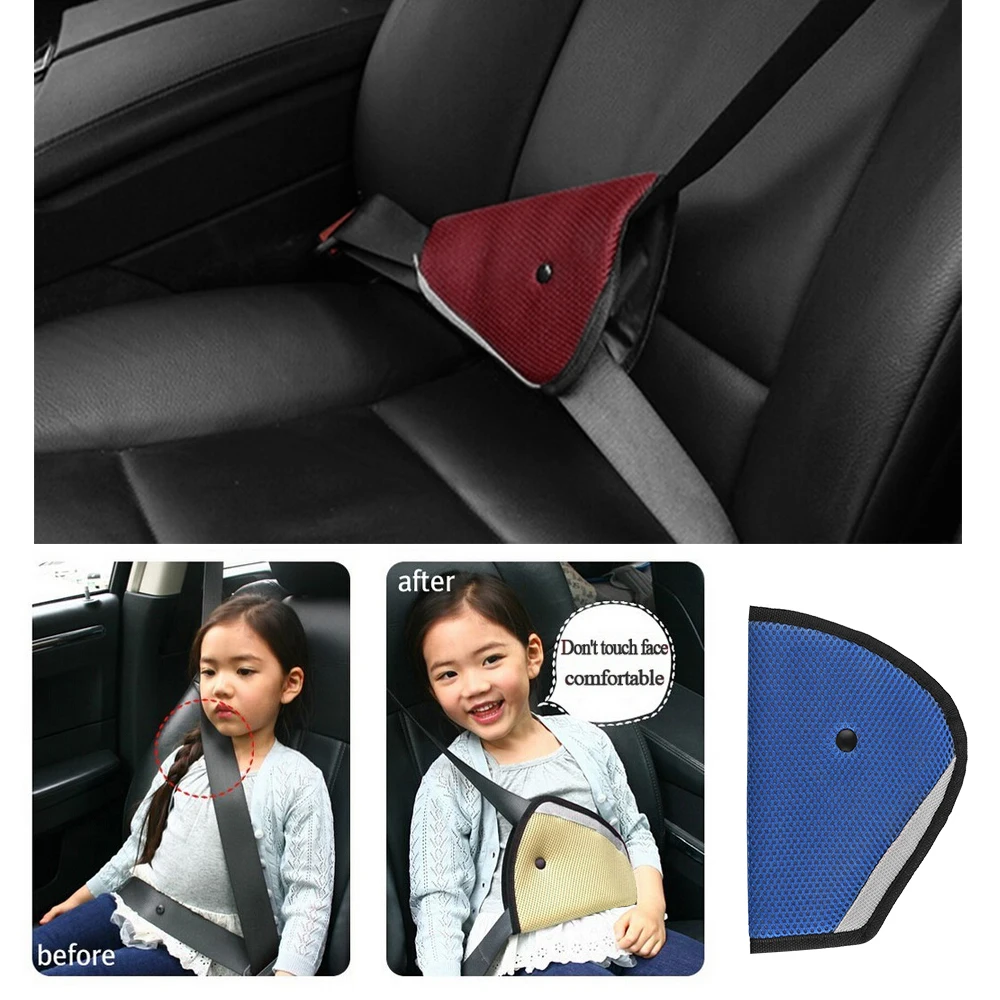 Car Child Children Safety Cover Harness Strap Adjuster Pad Kids Seat Belt Clip 
