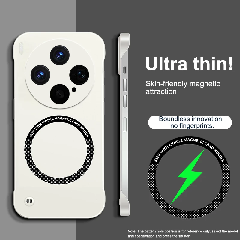 Sleek Magnetic Wireless Charging Luxury Phone Case