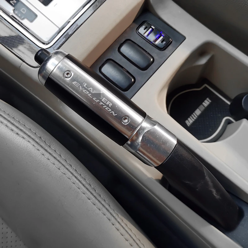 For Mitsubishi Lancer EX EV0 ASX Outlander Pajero Sport Aluminum Alloy Handbrake Lever Modified Refitting Hand Brake Cover handbrake switch cover handbrake button cover handbrake lever button parking brake release handle handbrake plate sim racing handbrake clamp car handbrake motor